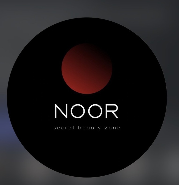 "Noor — красота, которая восхищает, Нальчик" "Логотип салона красоты Noor, Нальчик"