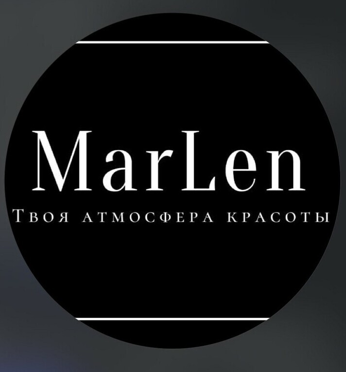 Логотип салона красоты MARLEN в Нальчике — профессиональные услуги красоты и стиля.